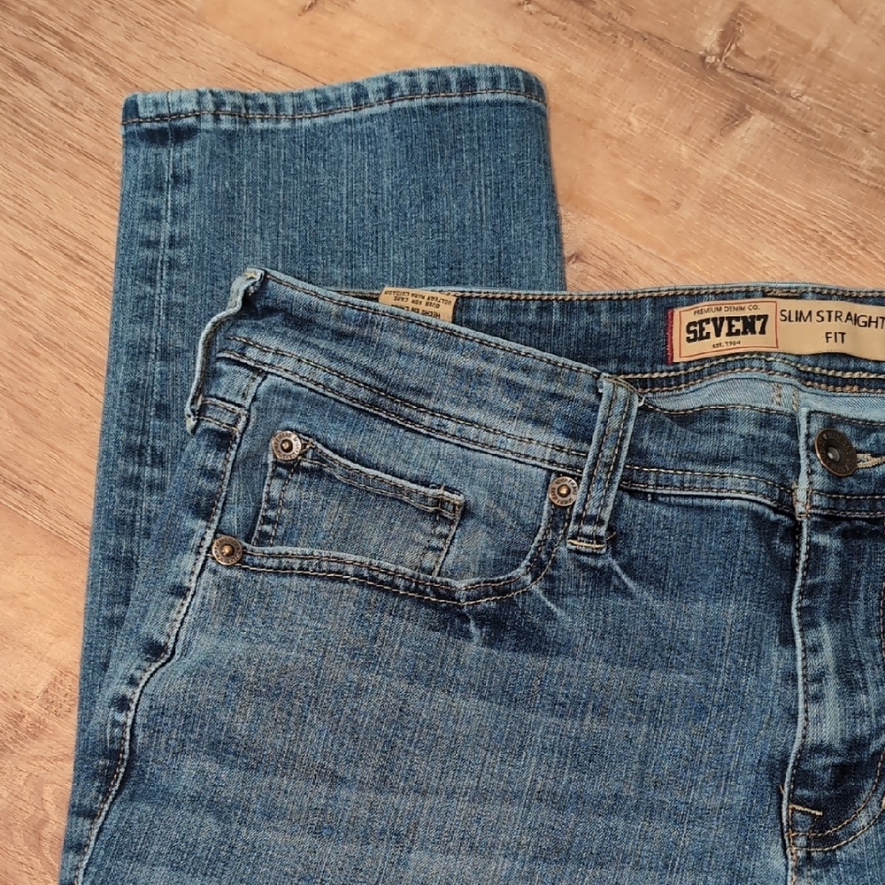 🥳Host Pick🎊 Seven7 Men's Classic Blue Straight Leg Jeans - Picture 8 of 11